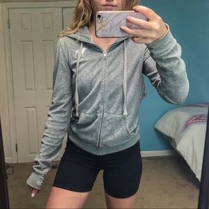 ✨VS PINK Gray Zip-up ✨